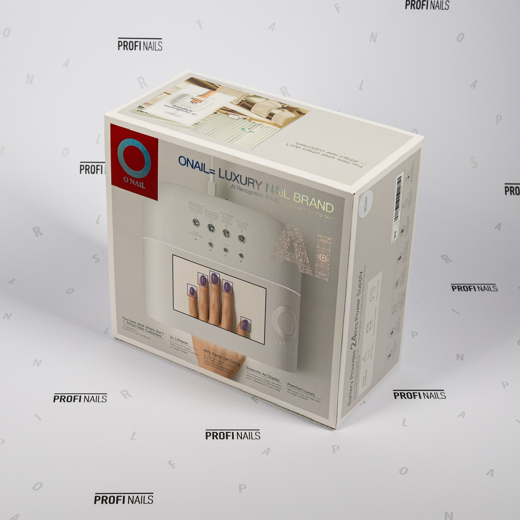 AI NAIL LAMP ホワイト O NAIL AI LED Nail Lamp - White – NAIL SUPPLY HOUSE