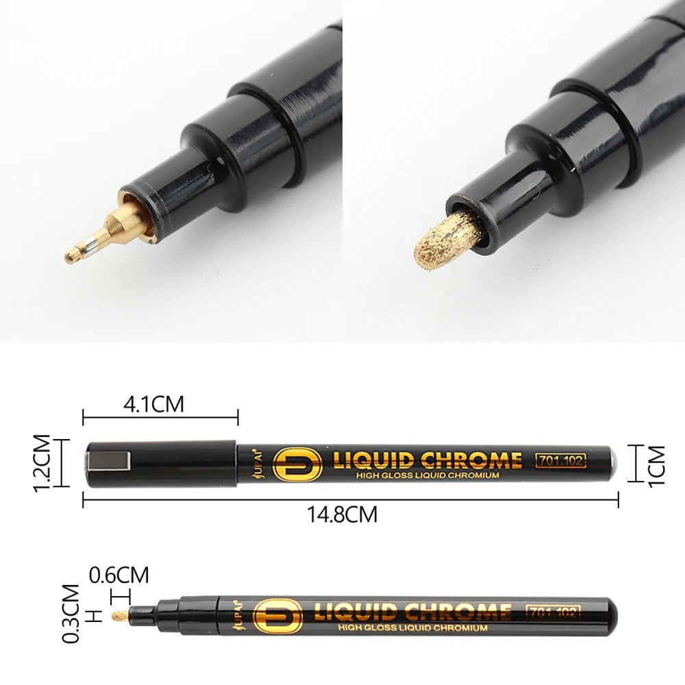 Liquid Chrome Pen Gold 2mm