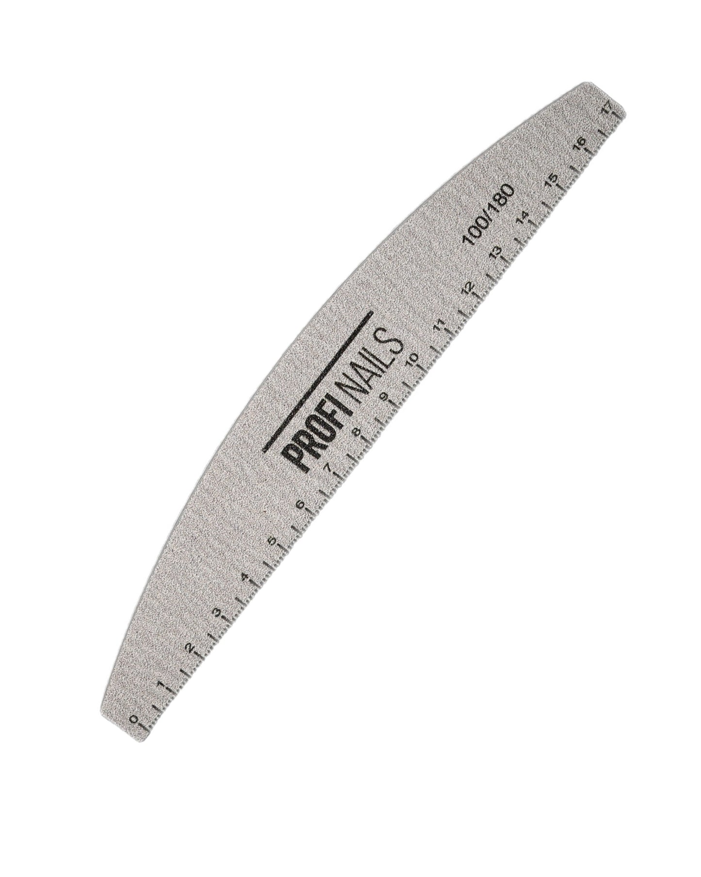 Nails file with a ruler