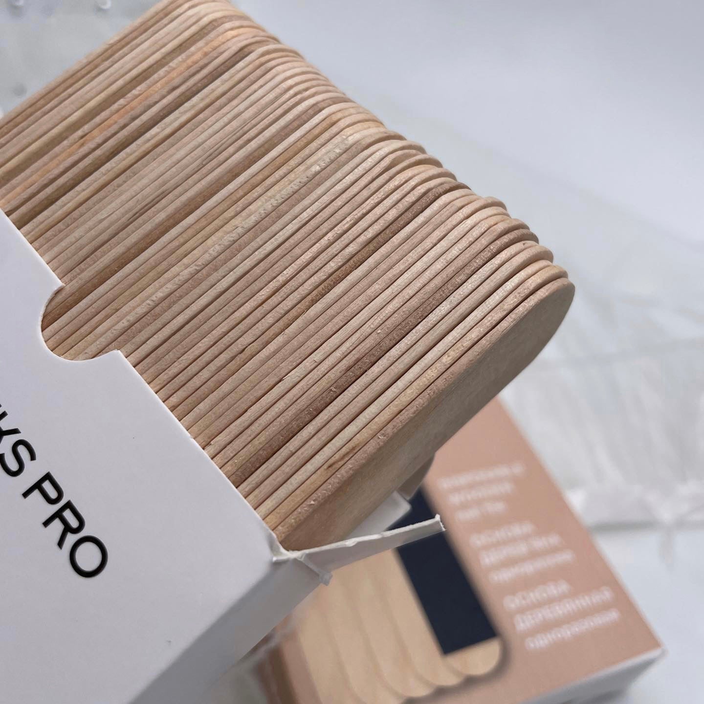 Disposable wooden nail file, straight (base) EXPERT