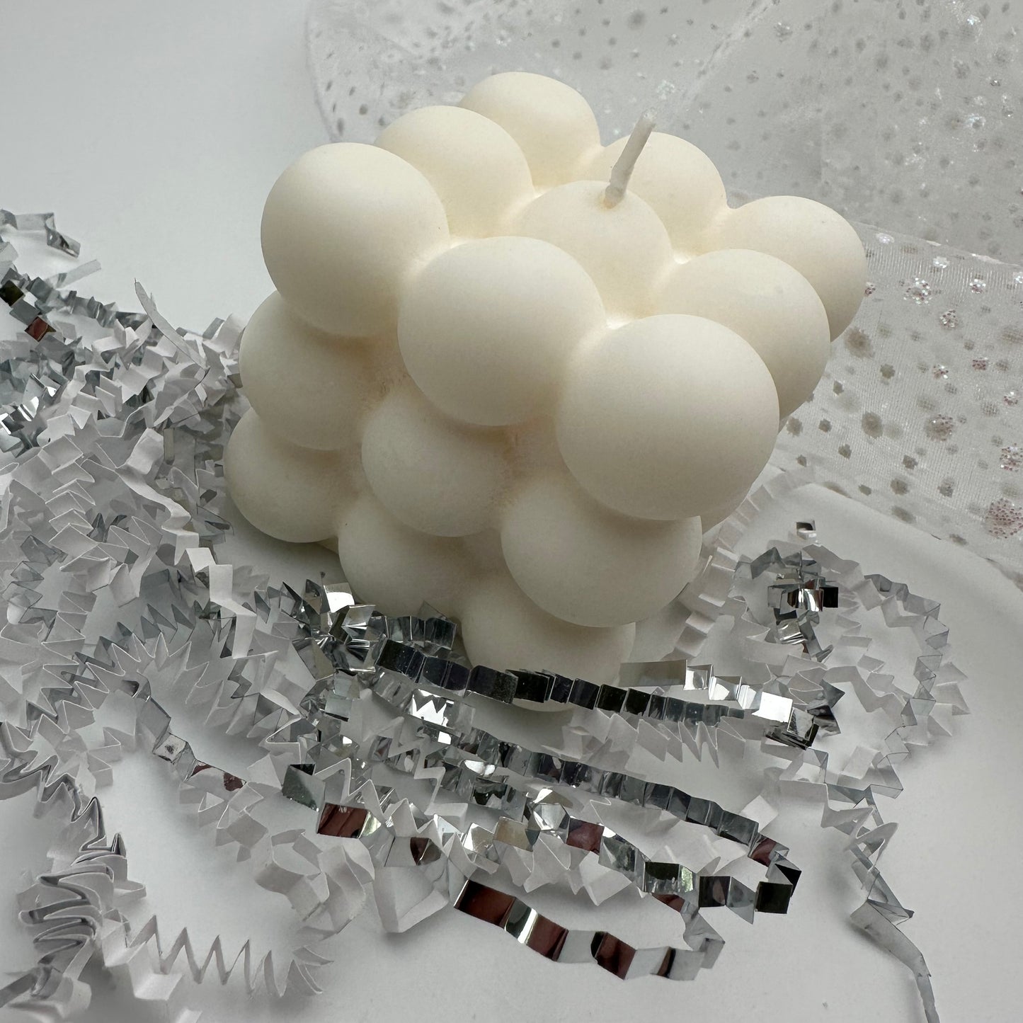 Bubble Candle Creme
