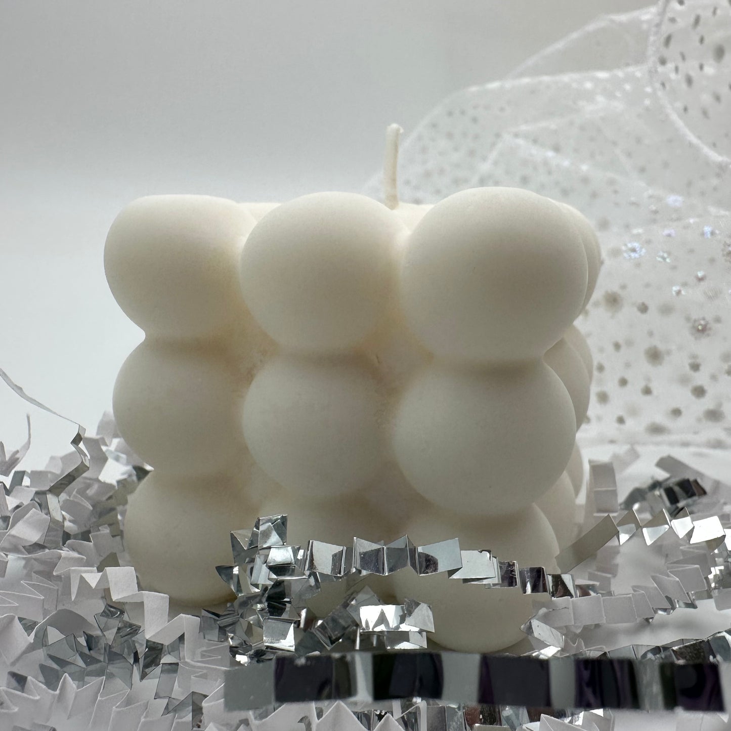 Bubble Candle Creme