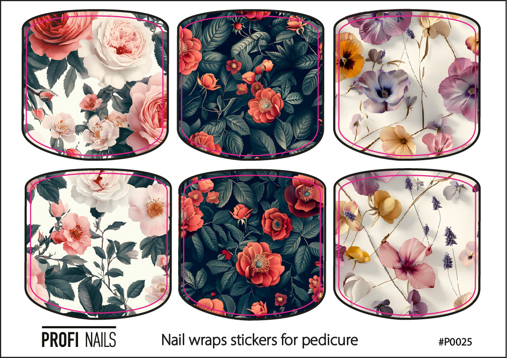 Nail Wraps Podo Mini #0025