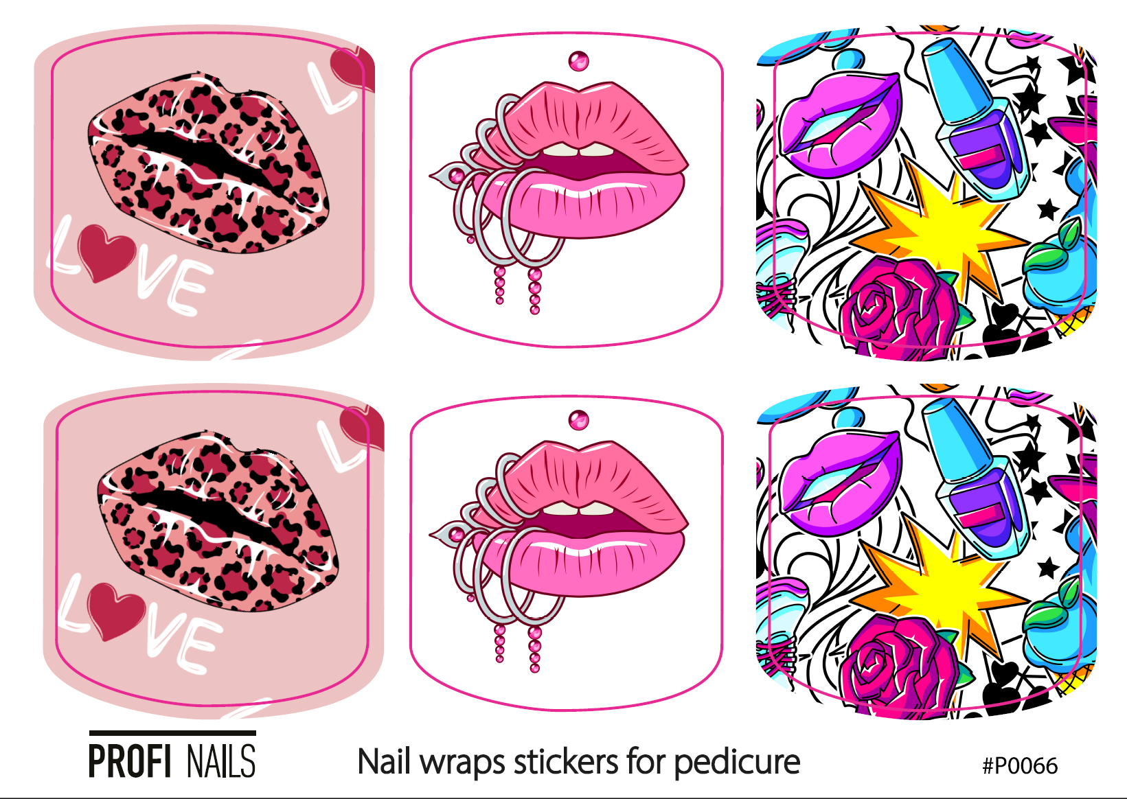 Nail Wraps Podo Mini #0066