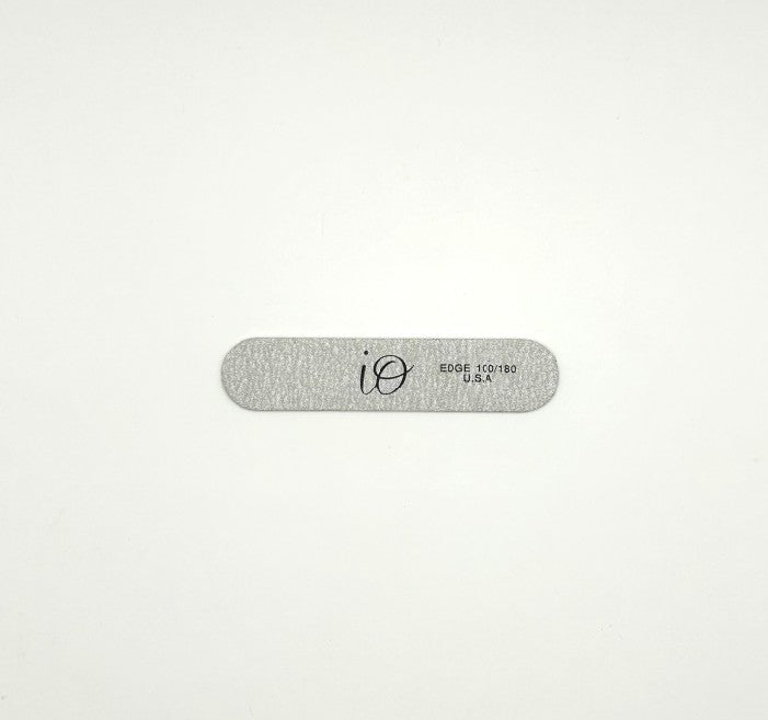 IO Mini Nail File 100/180 Grit – Washable & Disinfectable – Silver