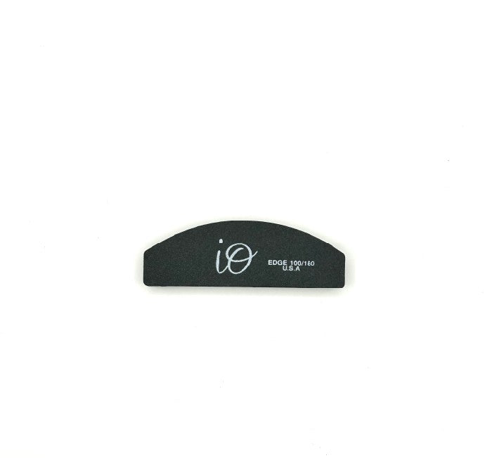 IO Mini Half-Moon Nail File 100/180 Grit – Black