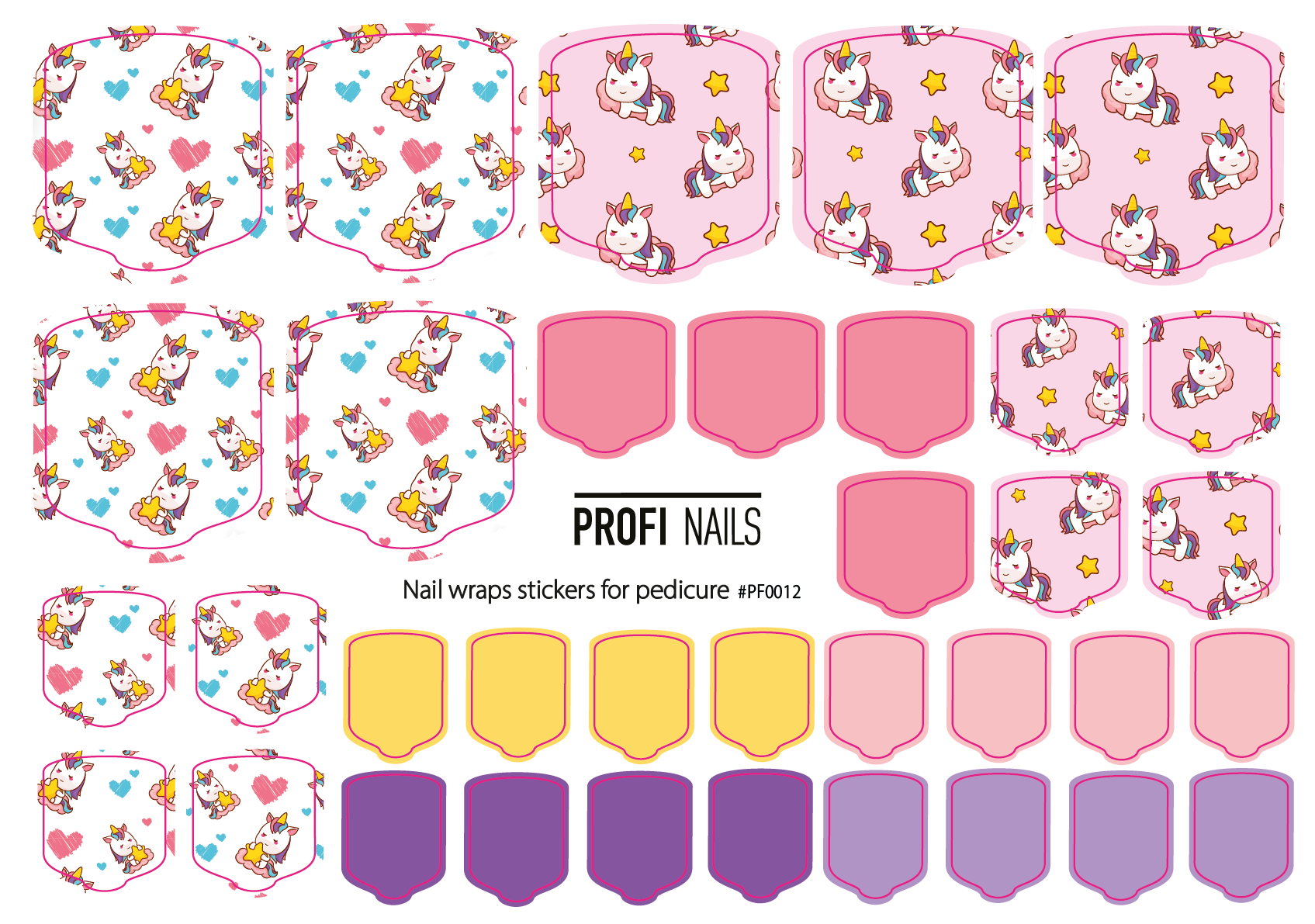 Nail Wraps Podo Full #0012