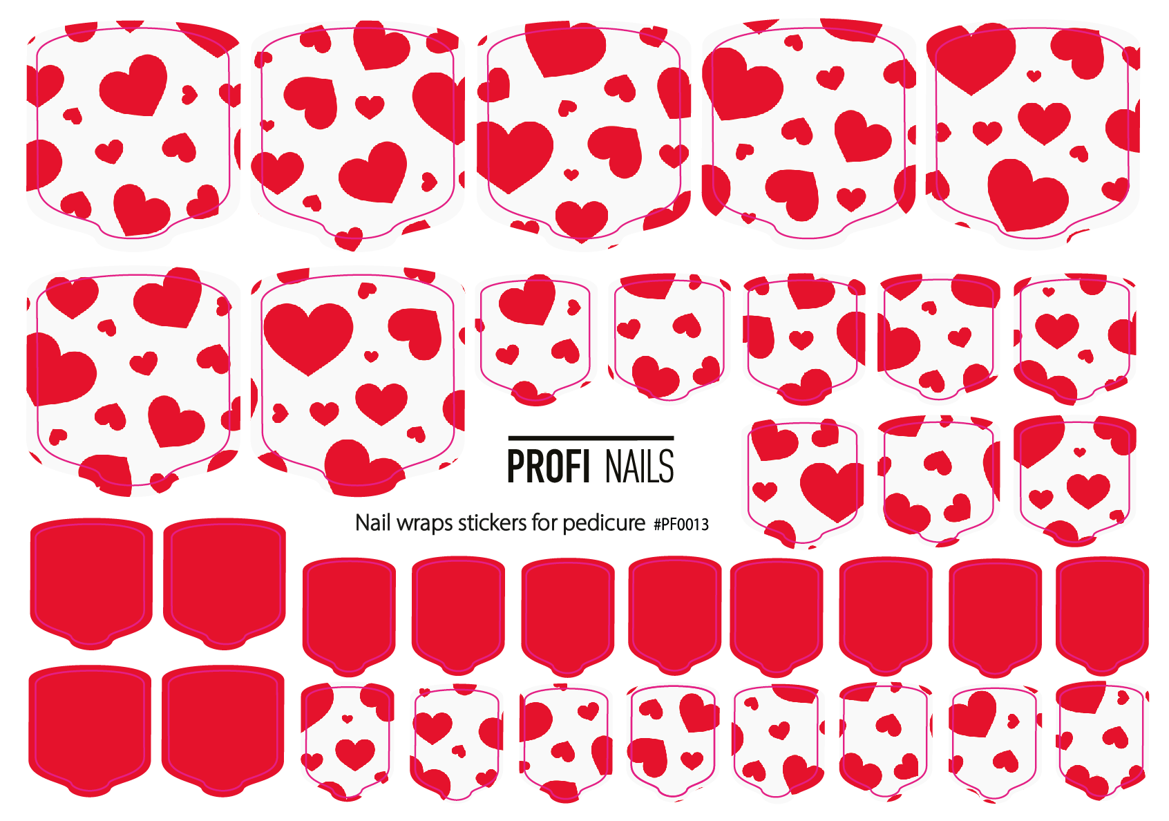 Nail Wraps Podo Full #0013