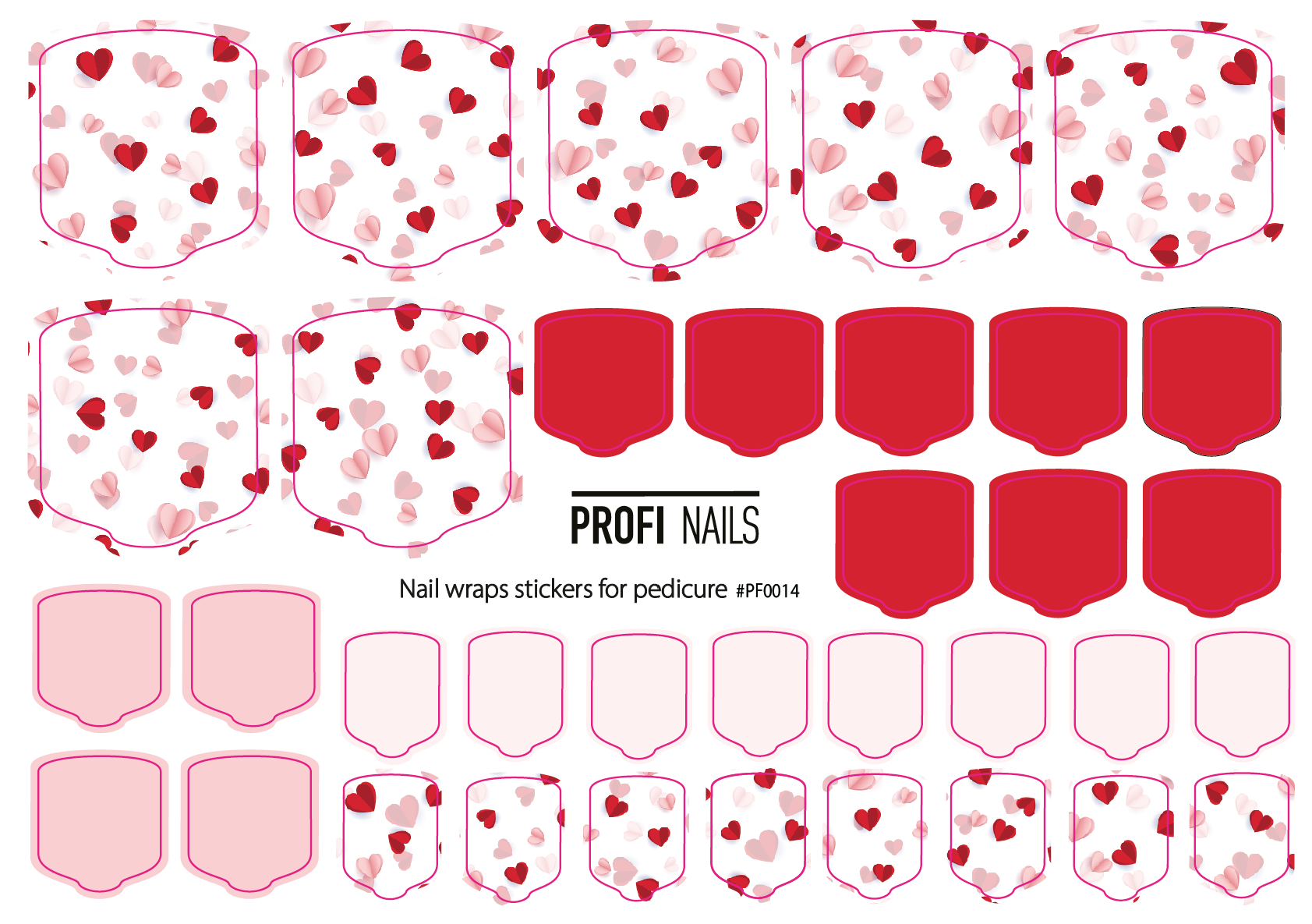 Nail Wraps Podo Full #0014
