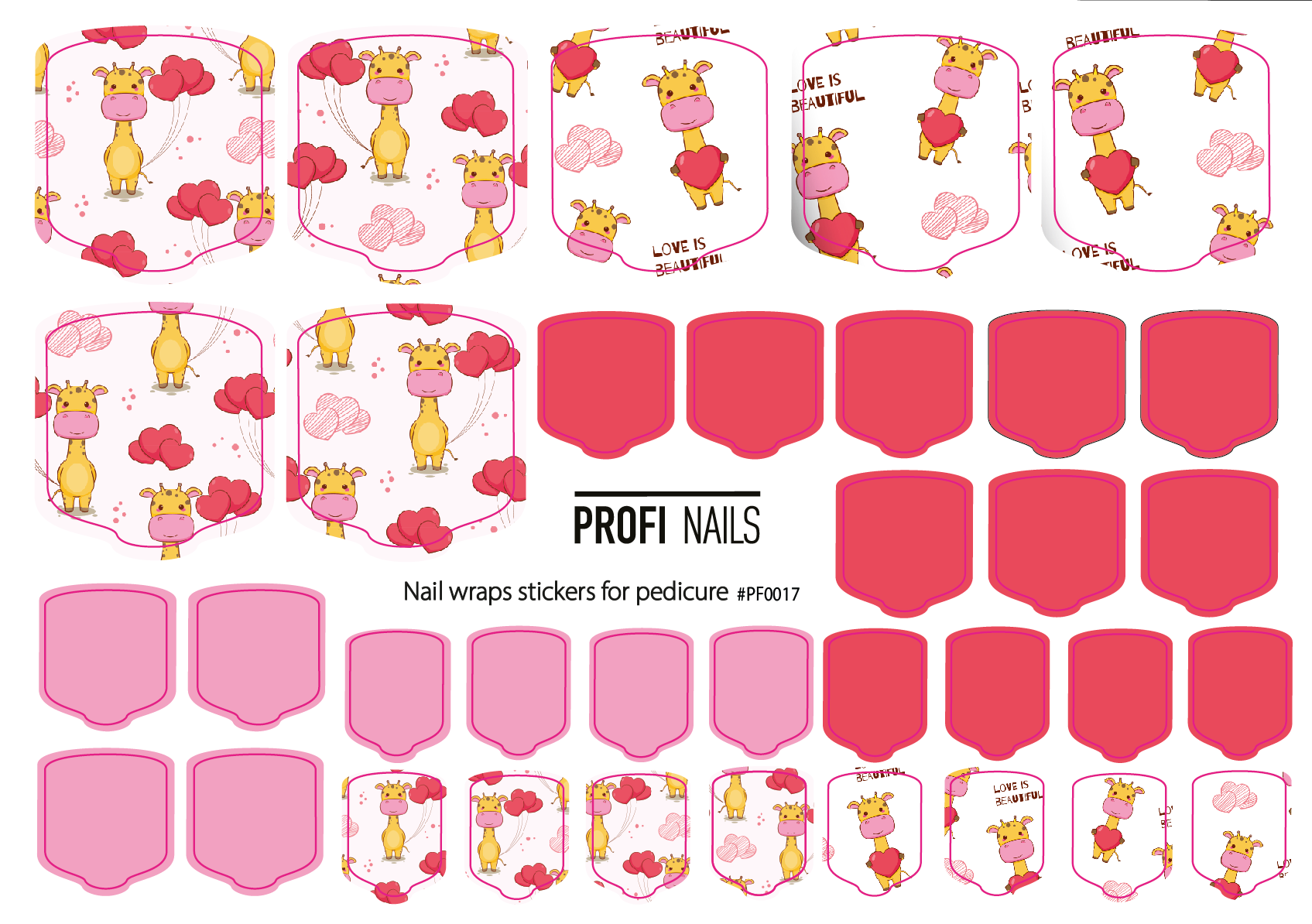 Nail Wraps Podo Full #0017