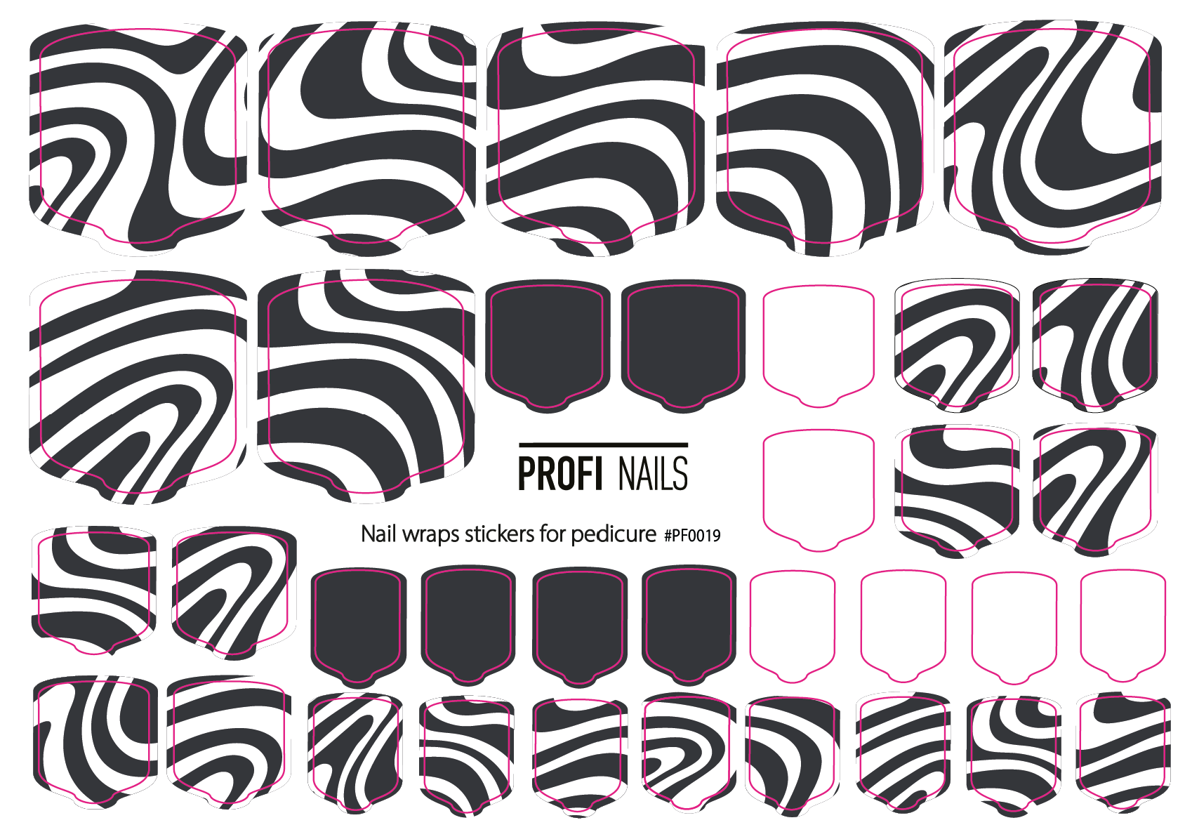 Nail Wraps Podo Full #0019