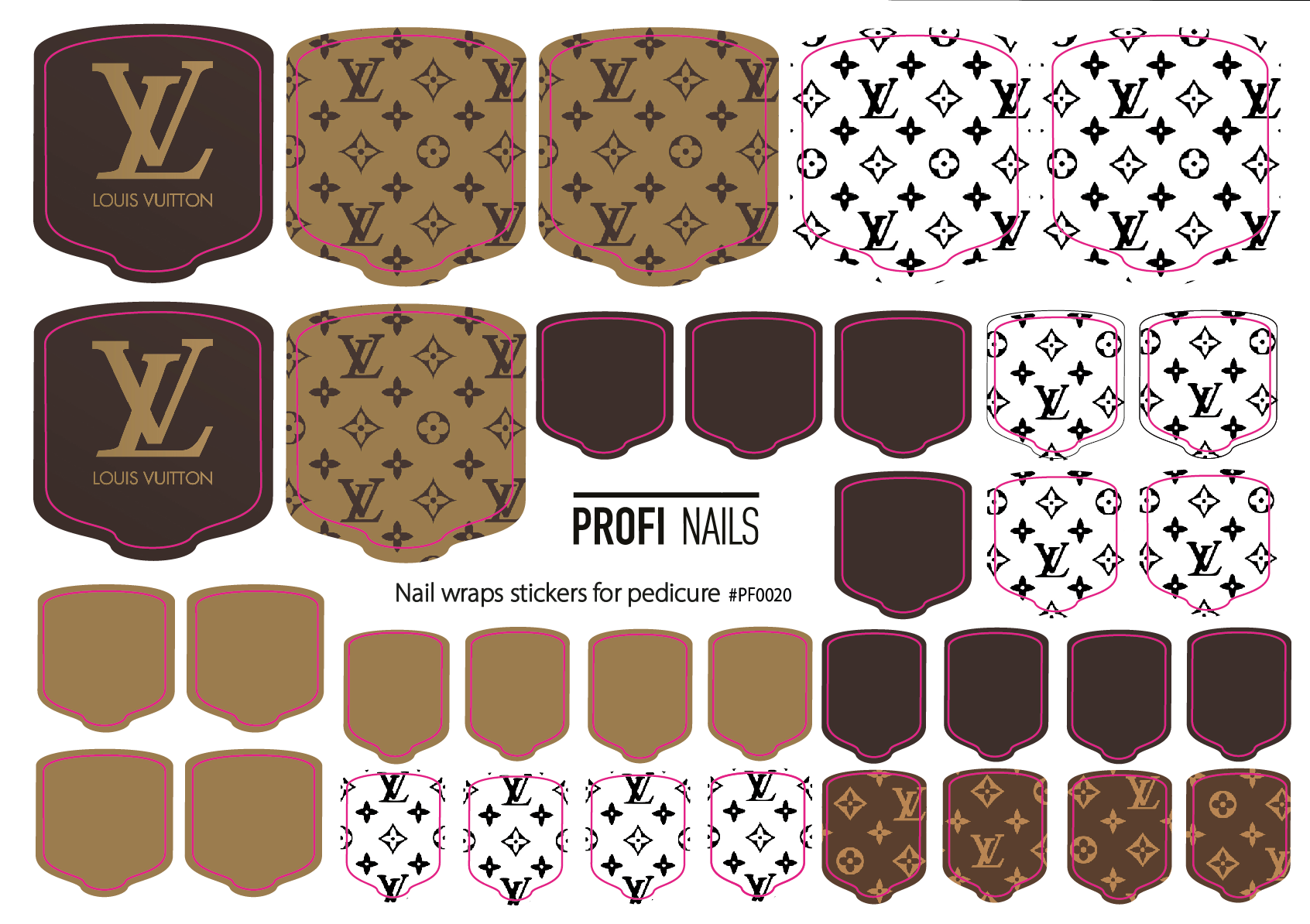 Nail Wraps Podo Full #0020