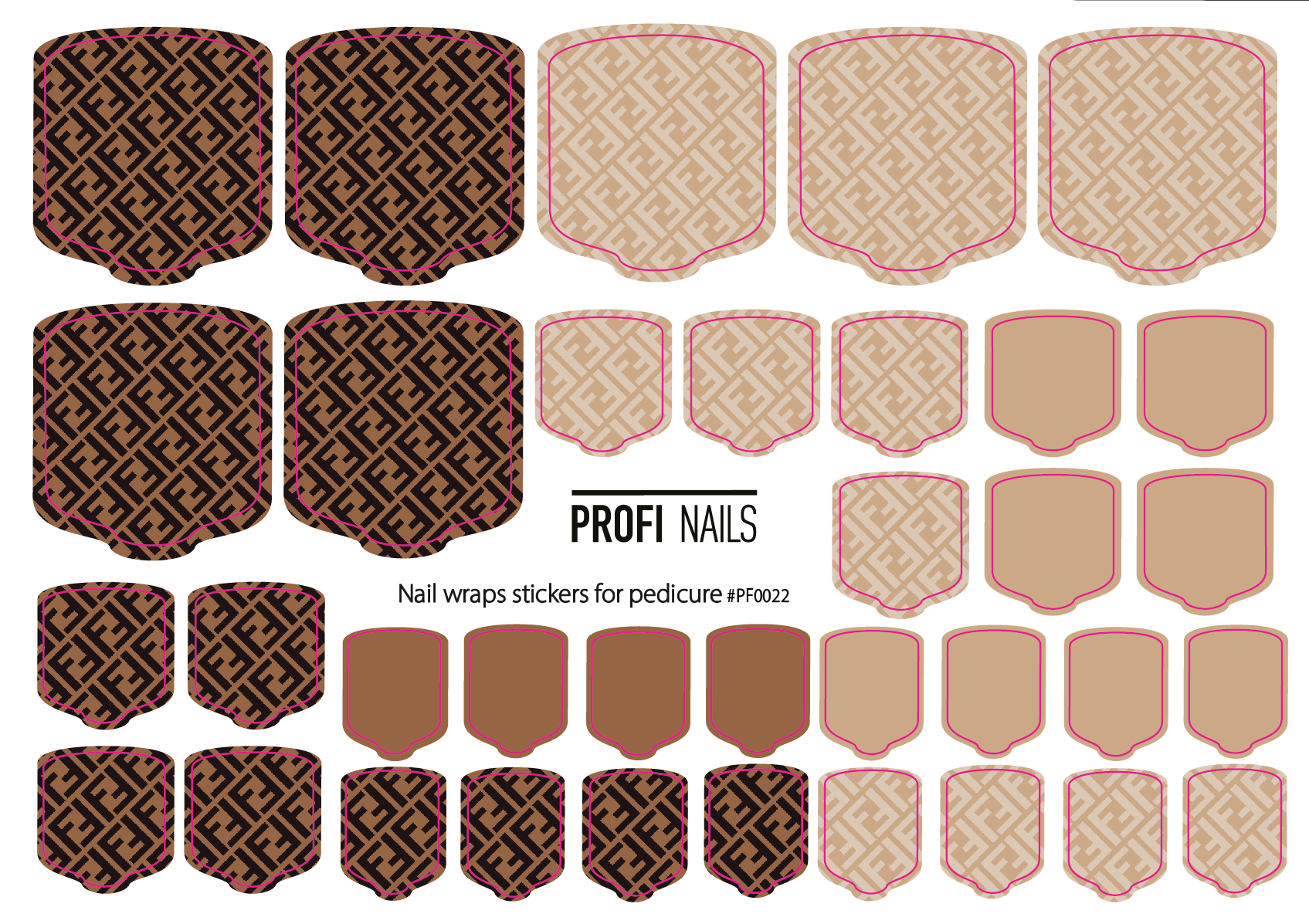 Nail Wraps Podo Full #0022