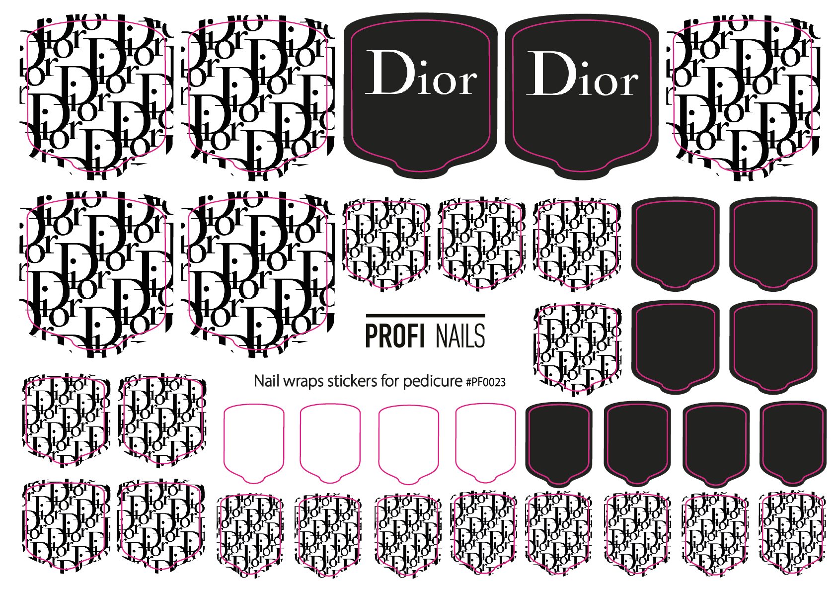 Nail Wraps Podo Full #0023