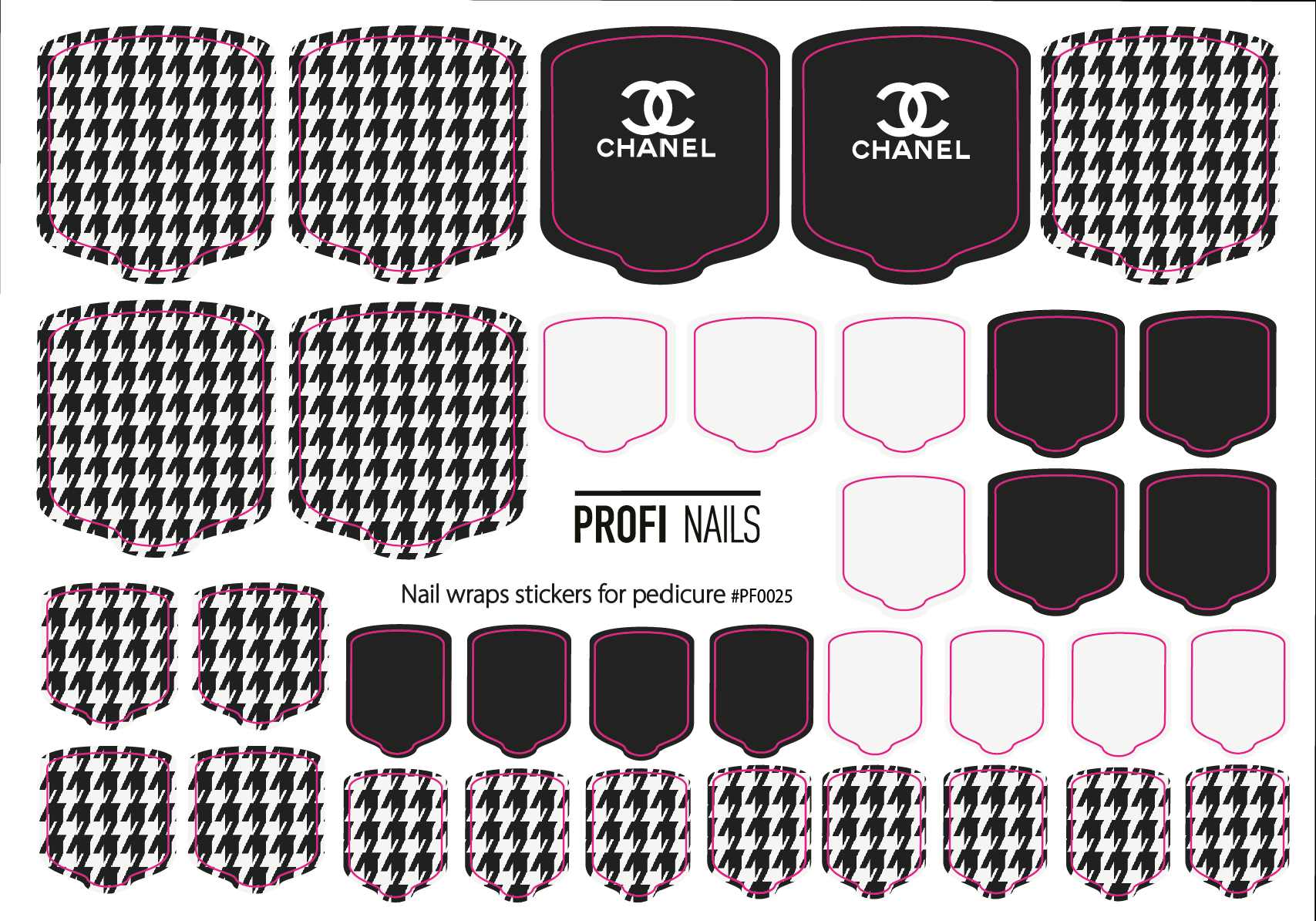 Nail Wraps Podo Full #0025