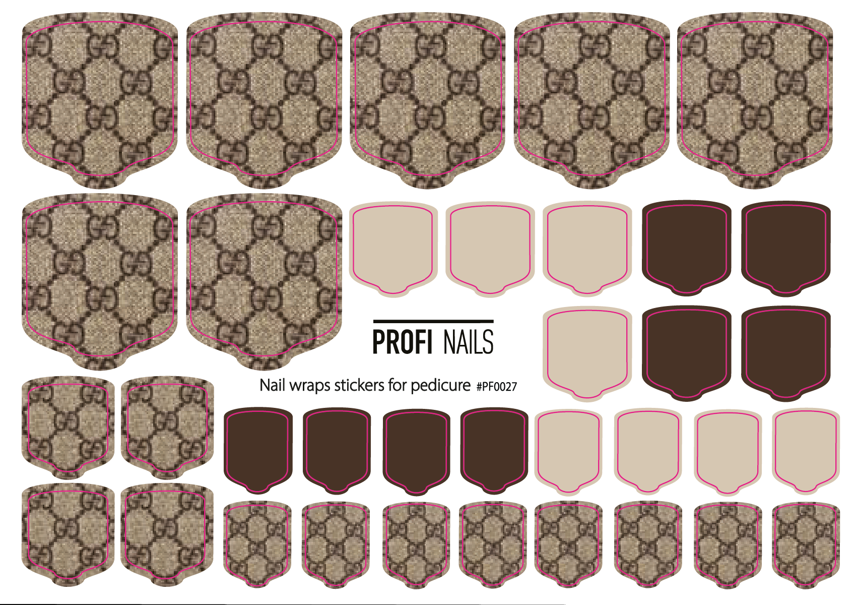 Nail Wraps Podo Full #0027