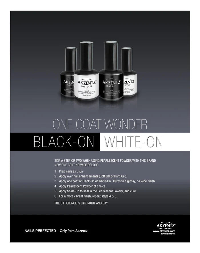 White On / Black On Nonwipe for Chrome 15ml Full Size