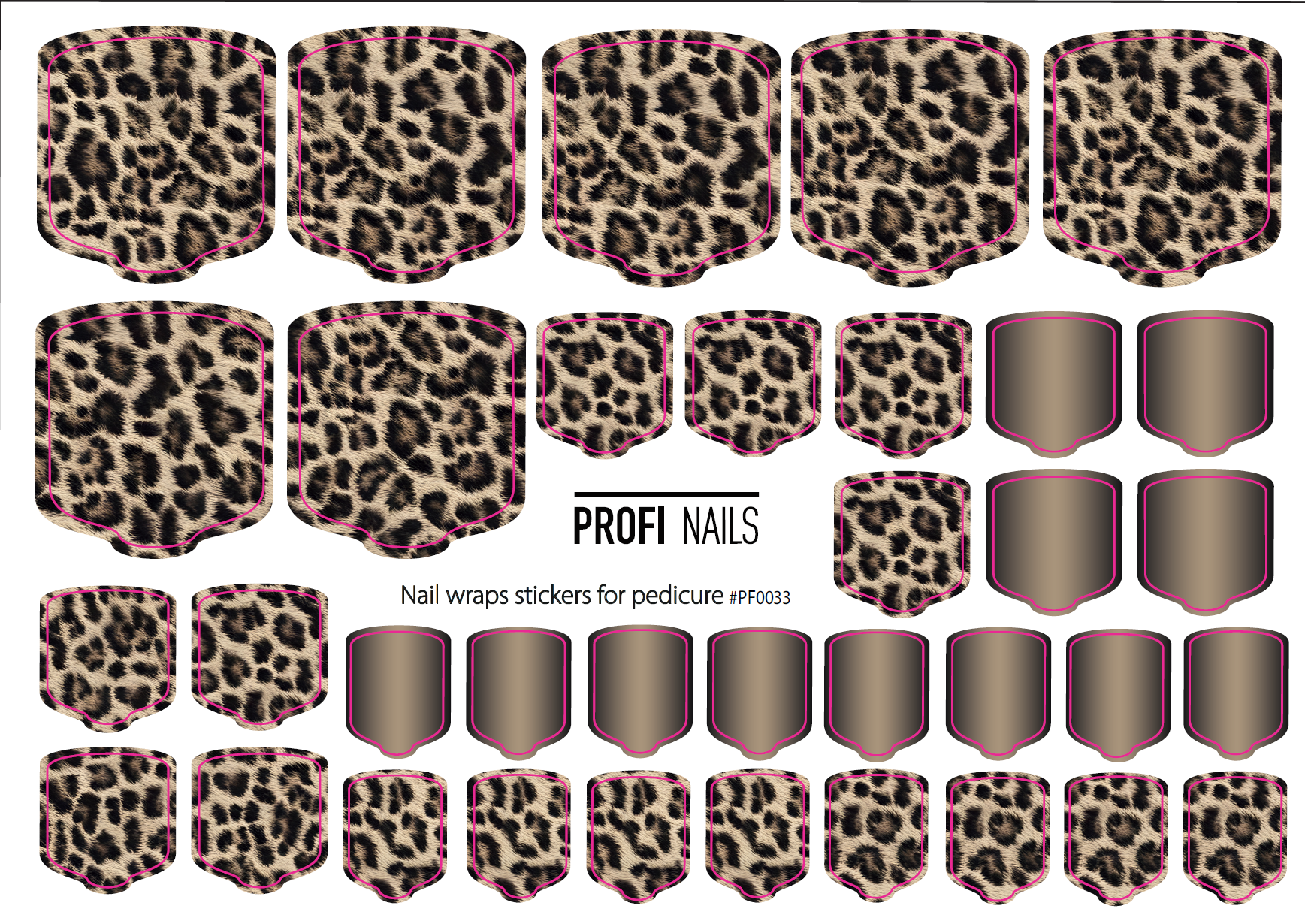 Nail Wraps Podo Full #0033