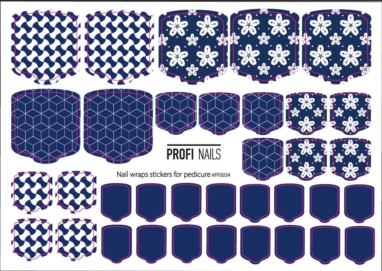 Nail Wraps Podo Full #0034