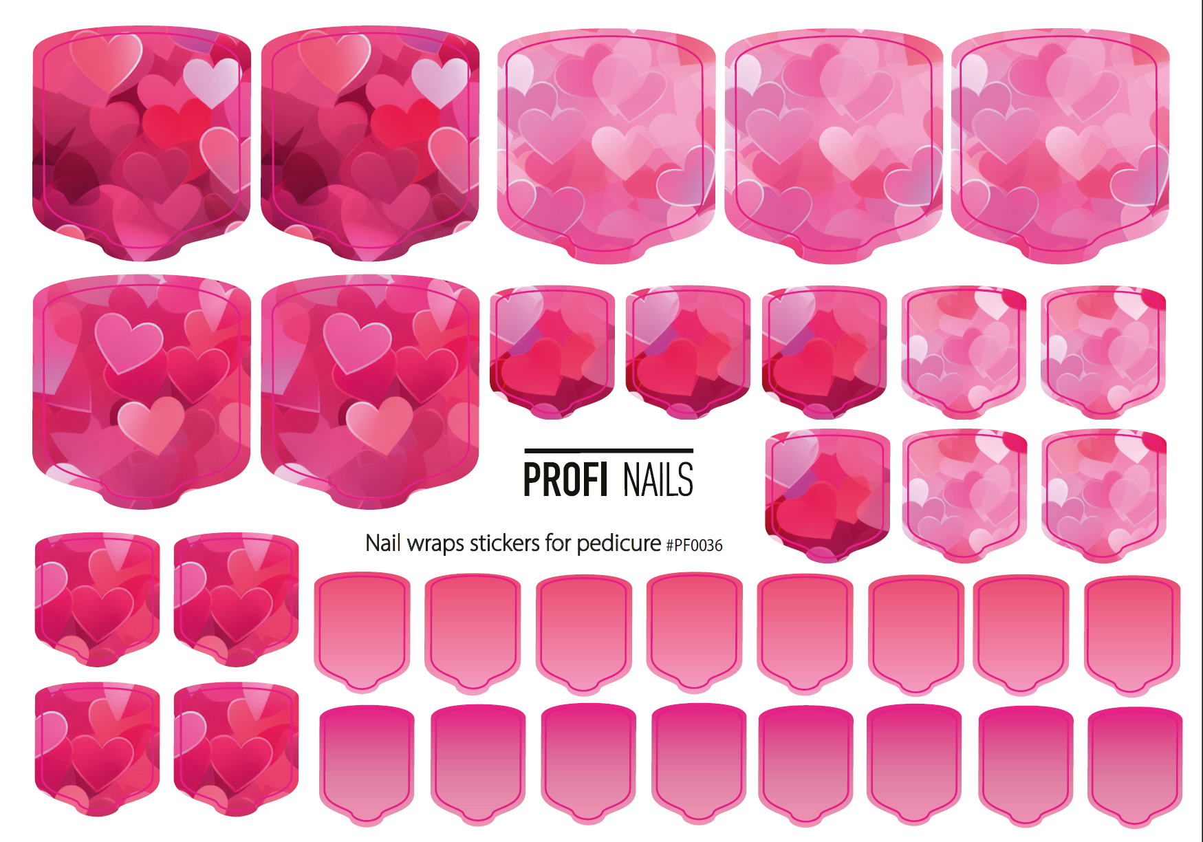 Nail Wraps Podo Full #0036