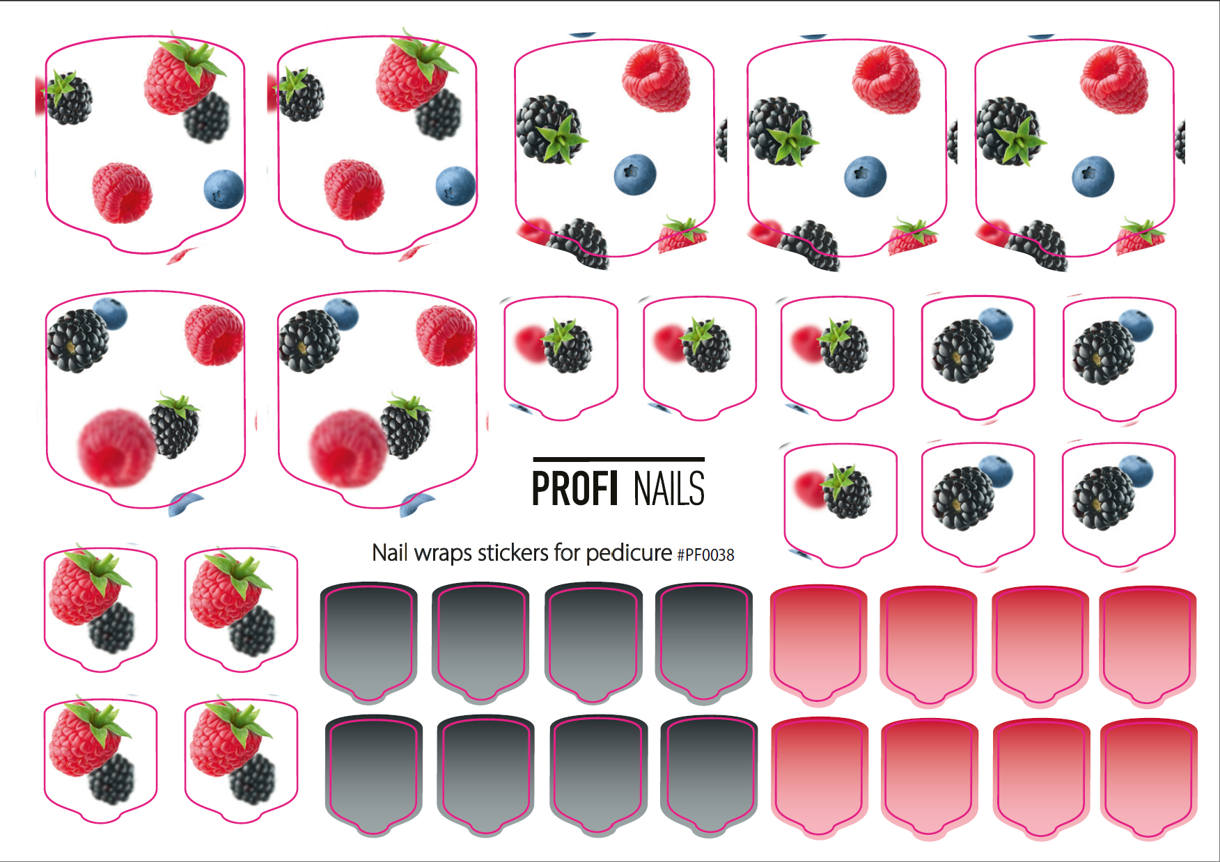 Nail Wraps Podo Full #0038