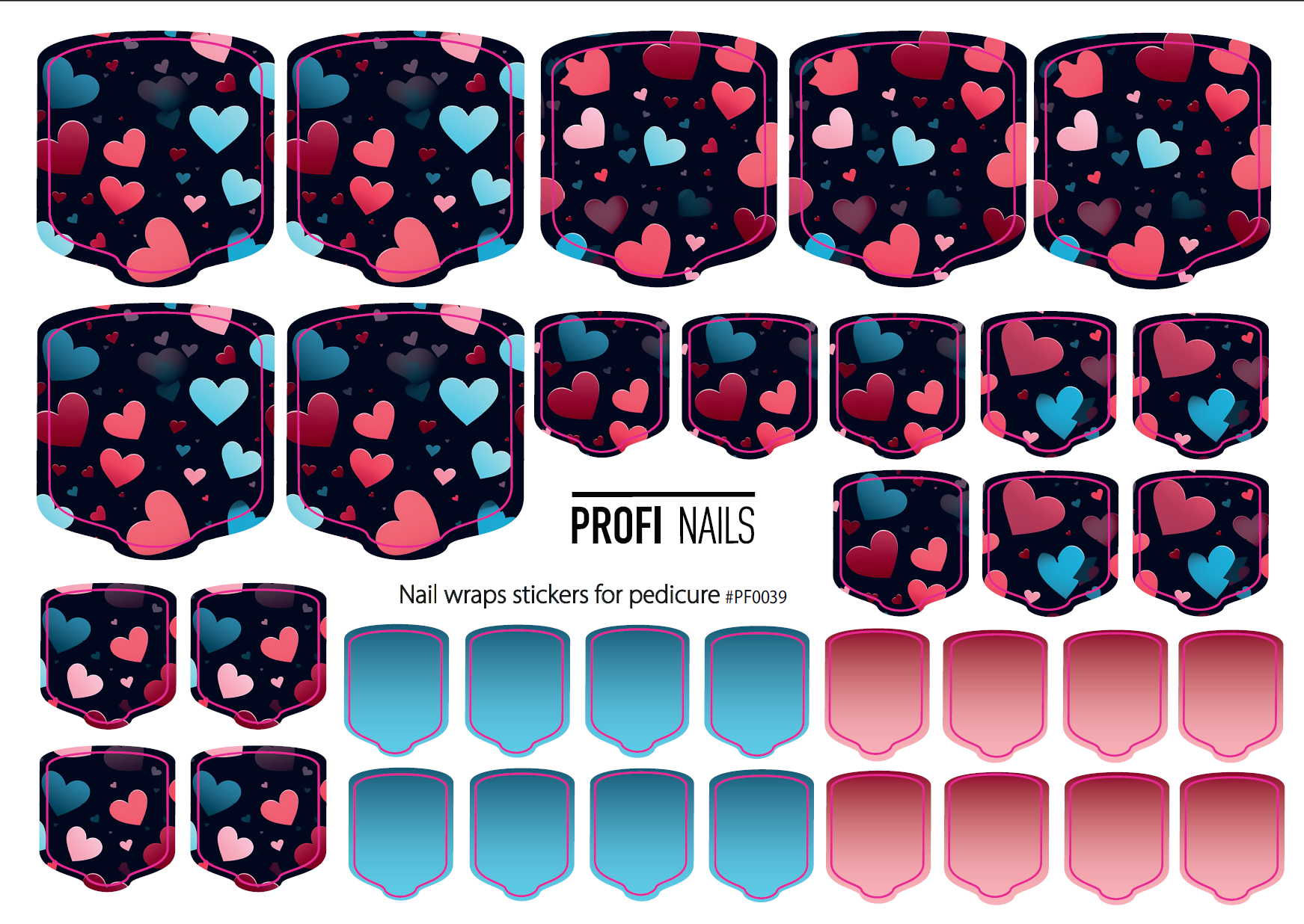 Nail Wraps Podo Full #0039