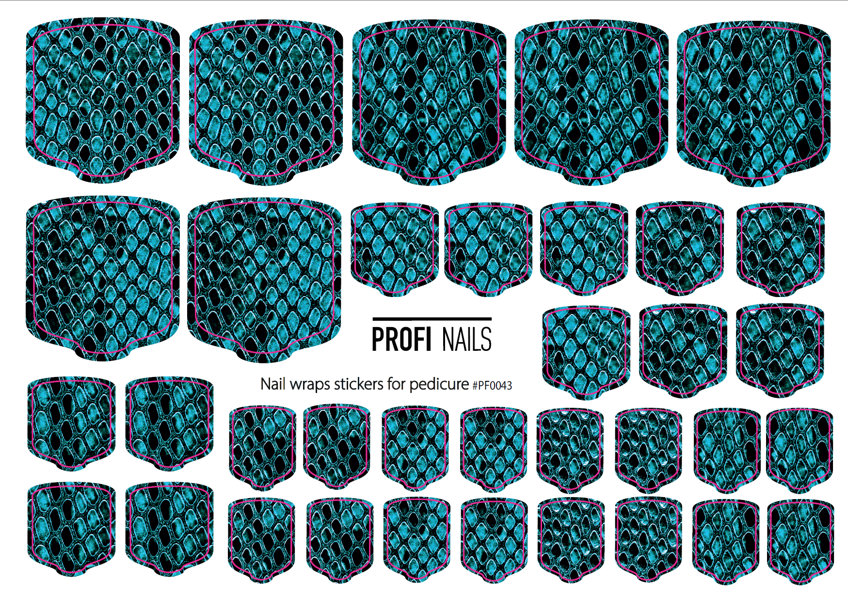 Nail Wraps Podo Full #0043