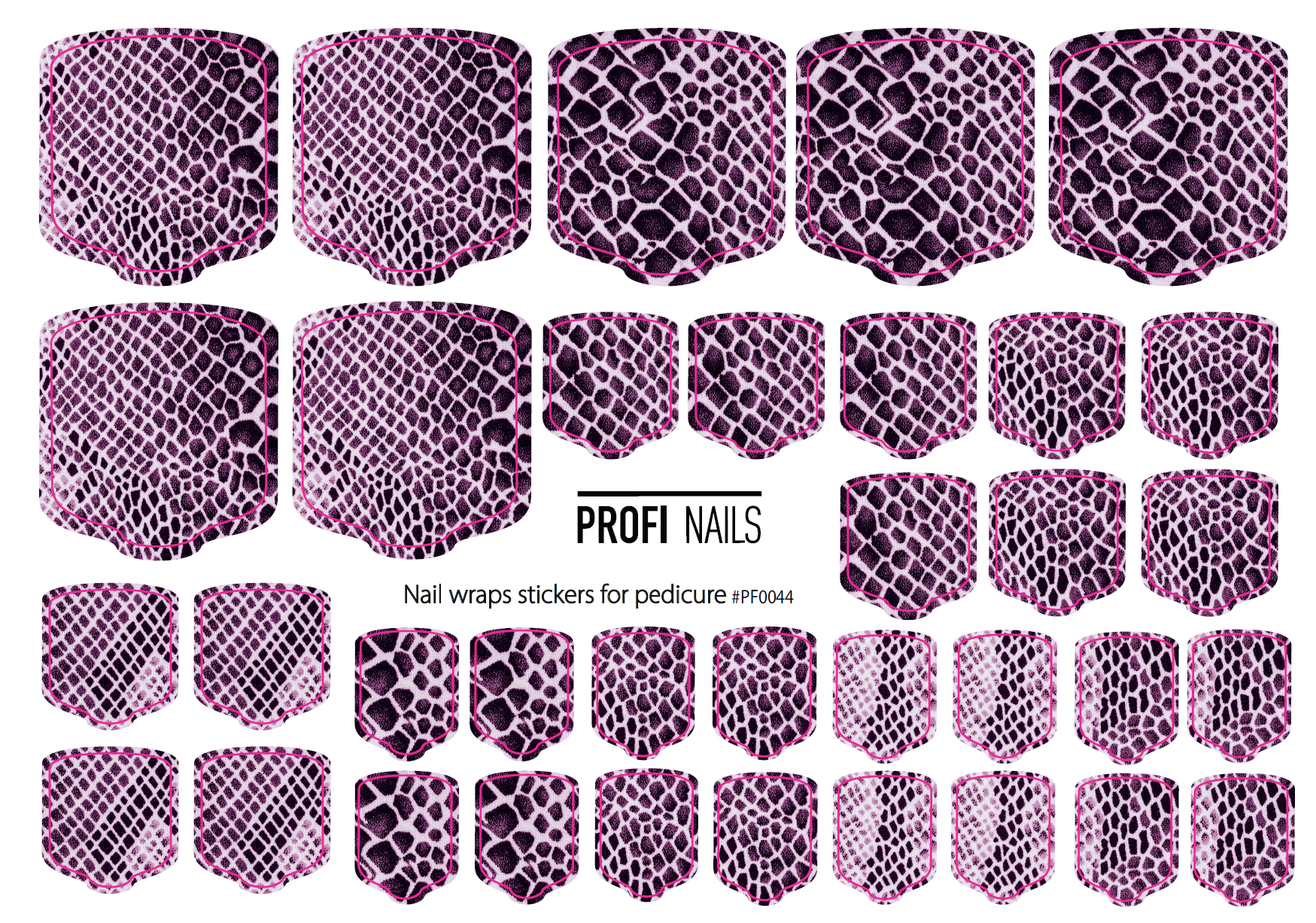 Nail Wraps Podo Full #0044