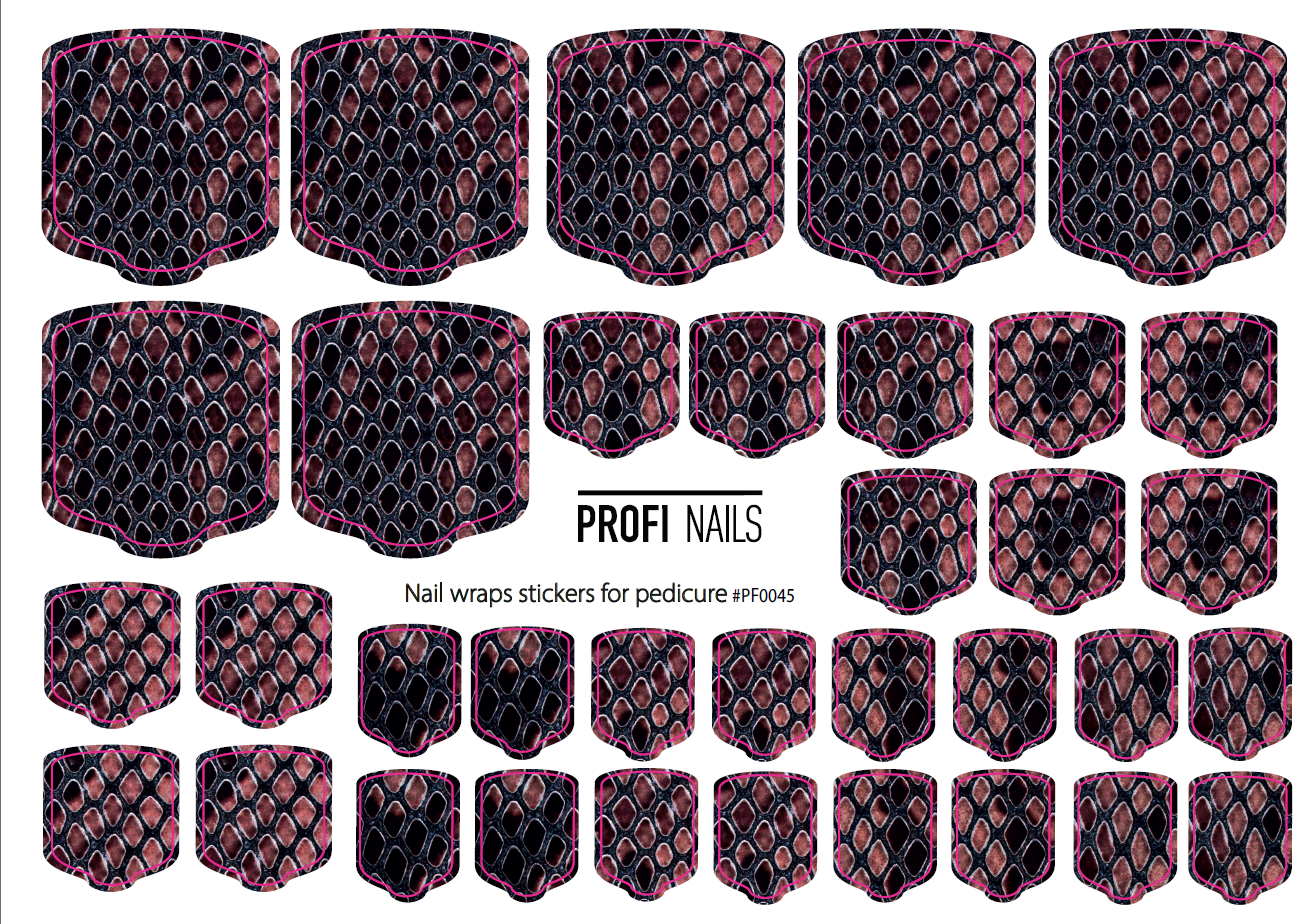 Nail Wraps Podo Full #0045