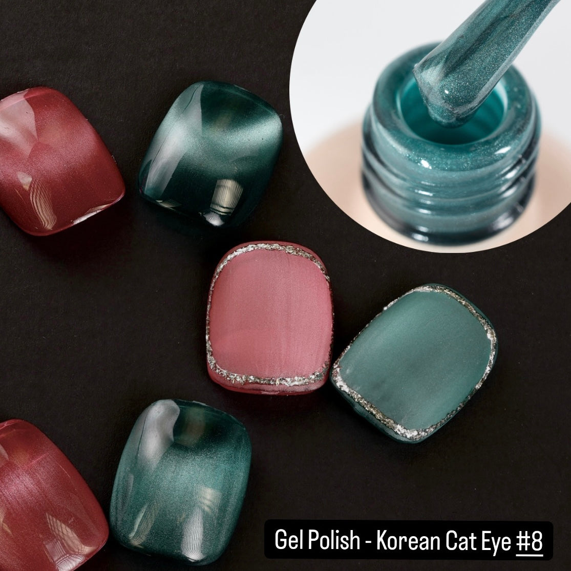 Gel Polish Korean Cat Eye - Emerald Glow