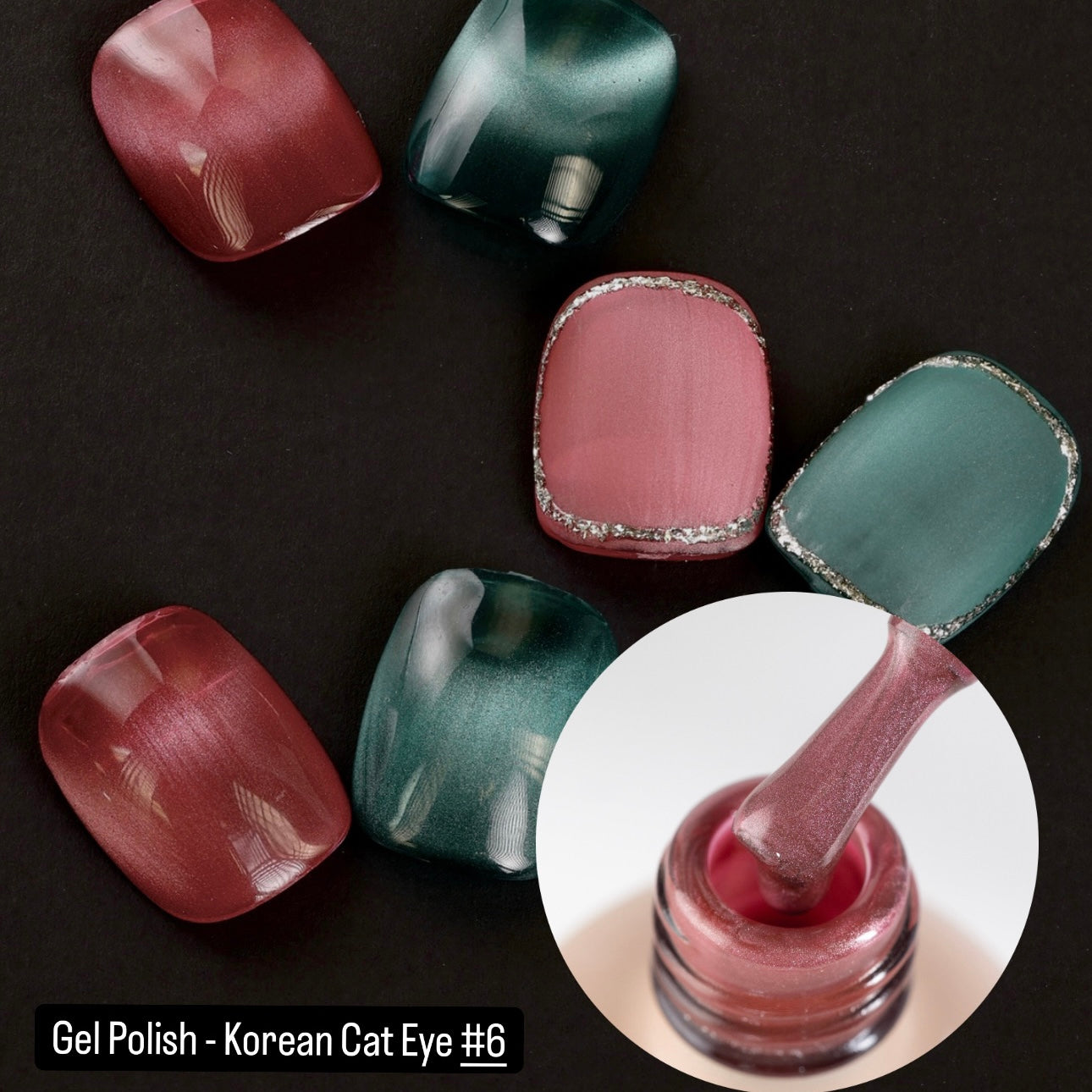Gel Polish Korean Cat Eye - Berry Mood