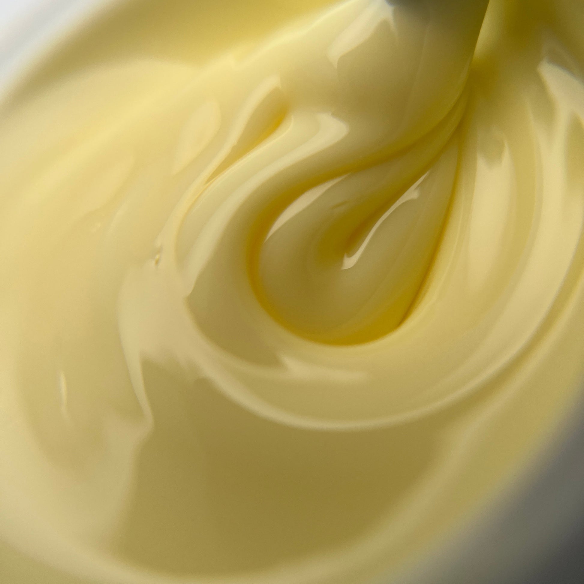 Soft yellow builder gel for spring salon nail designs