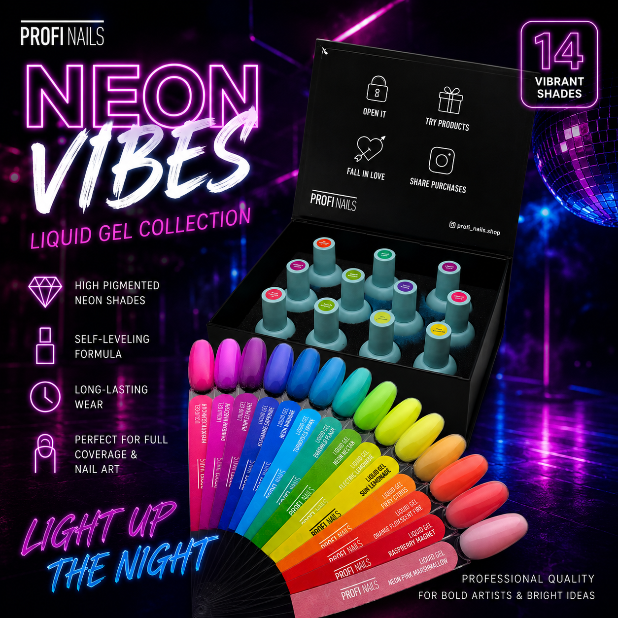 Neon Collection - Beauty Box - Liquid Gel