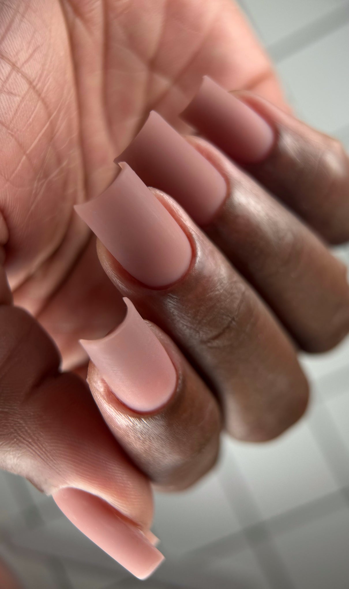 Nude brown builder gel for structured gel manicures