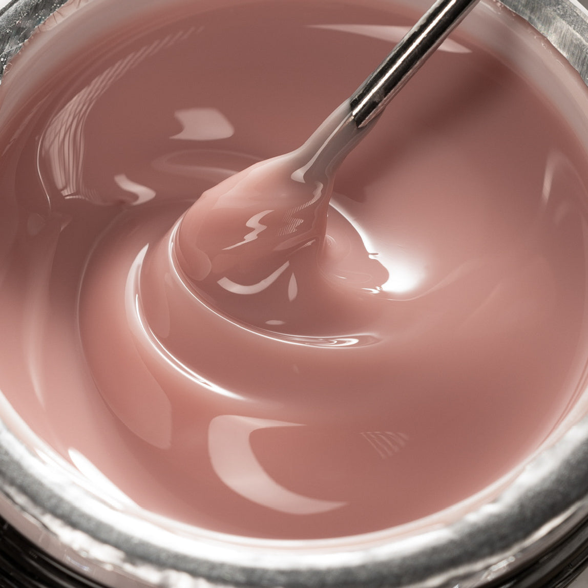 Professional Dark Natural hard gel for natural-looking nail overlays