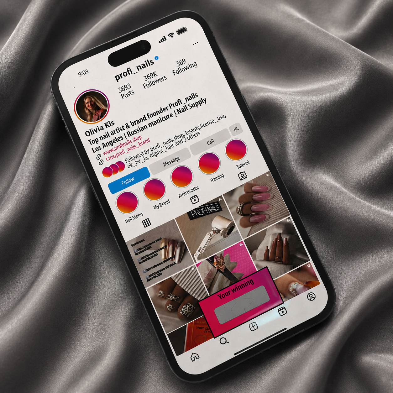 Hard Gel Mix Beauty Box #6 product view with 8 hard gels and bonus ticket inside.