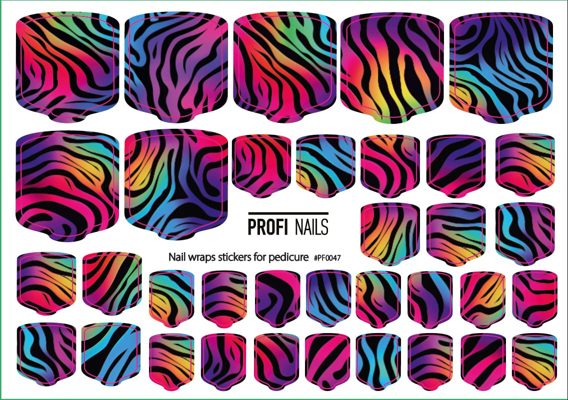 Nail Wraps Podo Full #0047