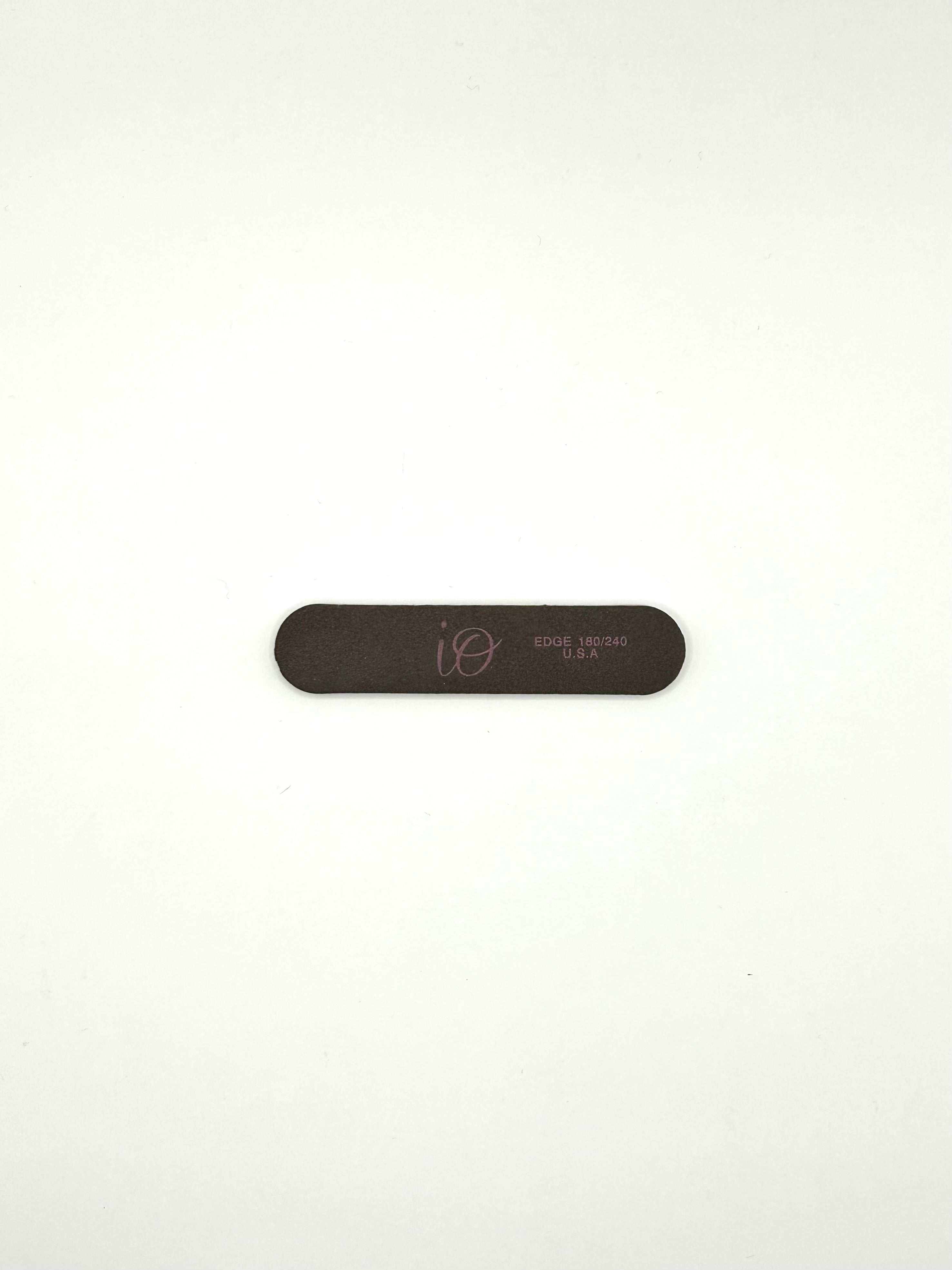 IO Mini Nail File 180/240 Grit – Compact Professional Nail File – Travel & Salon Use