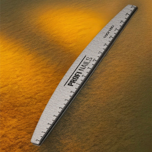 Nails file with a ruler
