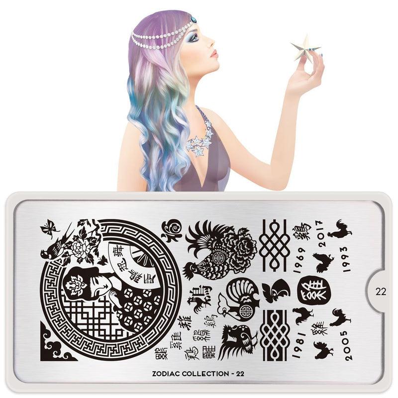 Stamping plate Zodiak #22