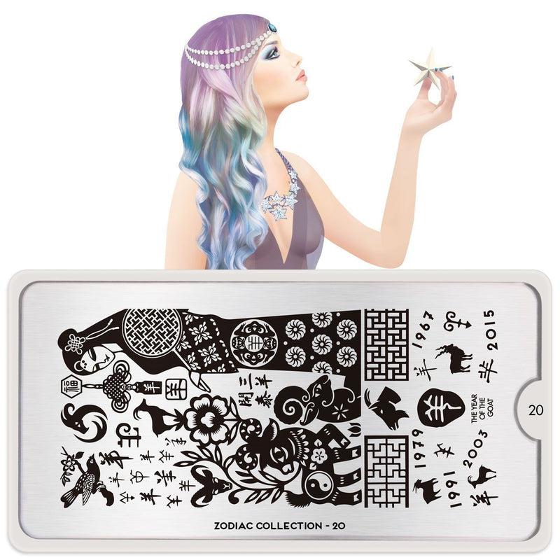 Stamping plate Zodiak #20