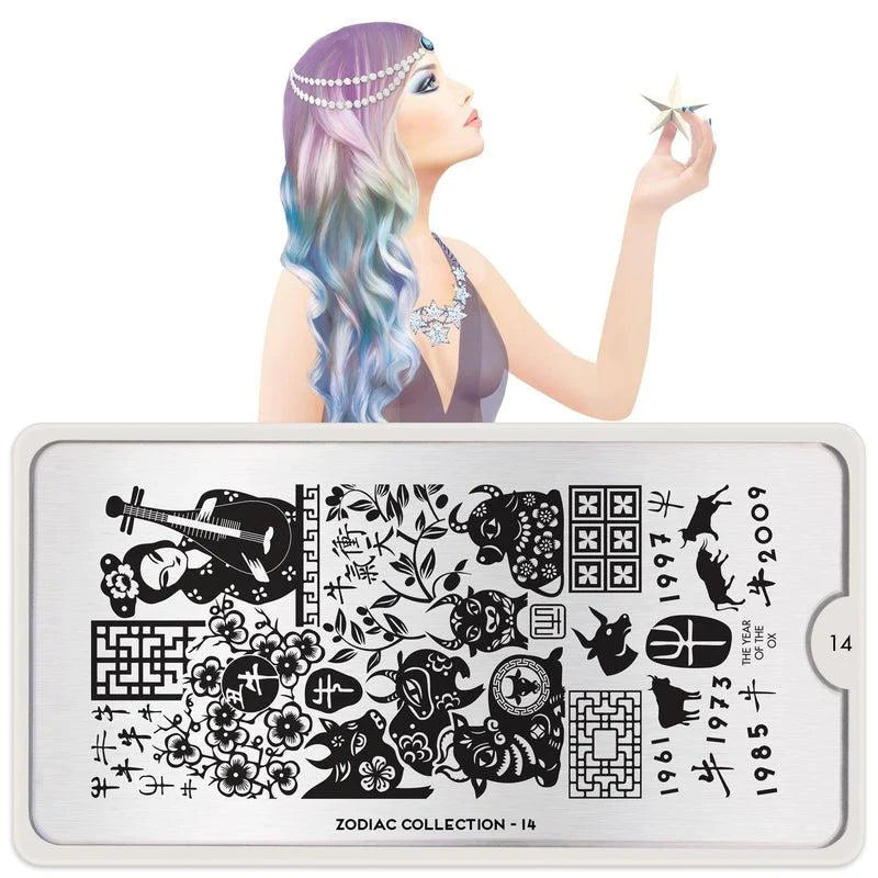 Stamping plate Zodiak #14