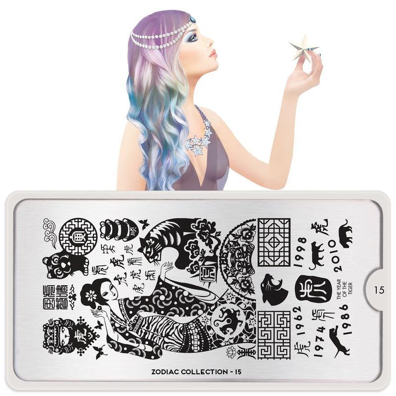 Stamping plate Zodiak #15