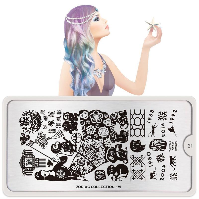 Stamping plate Zodiak #21