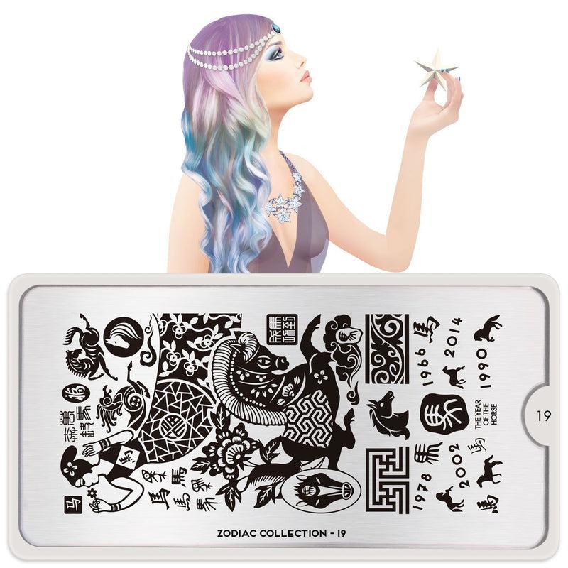 Stamping plate Zodiak #19
