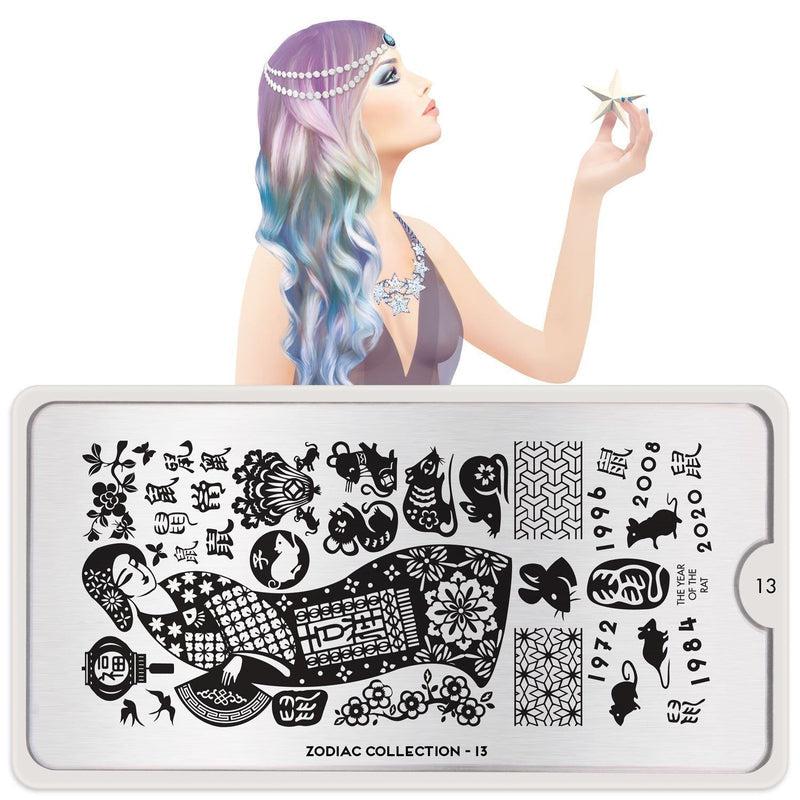 Stamping plate Zodiak #13