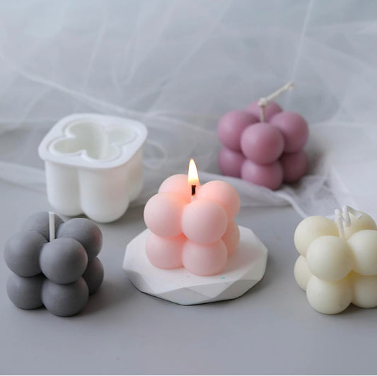 Bubble Candle Pink