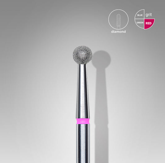 Diamond Nail Bit Ball 3.5mm Red