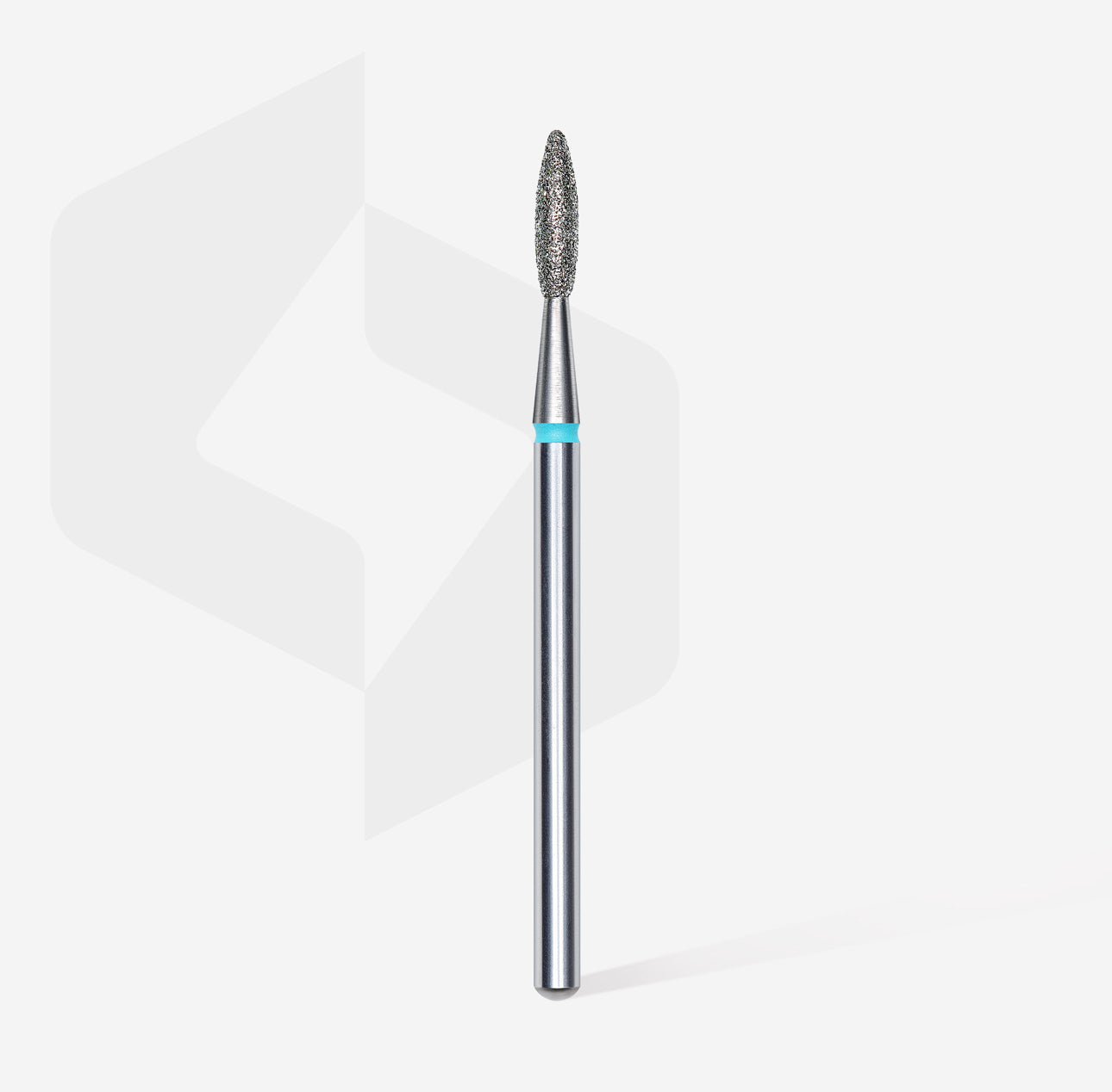 Diamond nail bit “flame”, sharp, blue, 2.1 mm