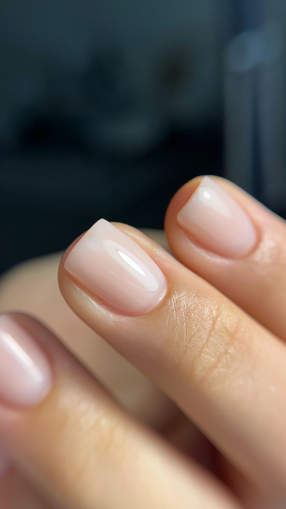 Soft ivory builder gel for elegant salon nail designs